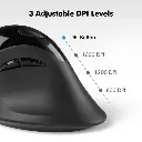 Micropack MP-V03W USB-C USB-A Dual Receiver Vertical Wireless Mouse