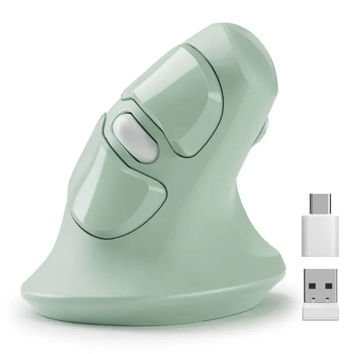 Micropack MP-V03W USB-C USB-A Dual Receiver Vertical Wireless Mouse