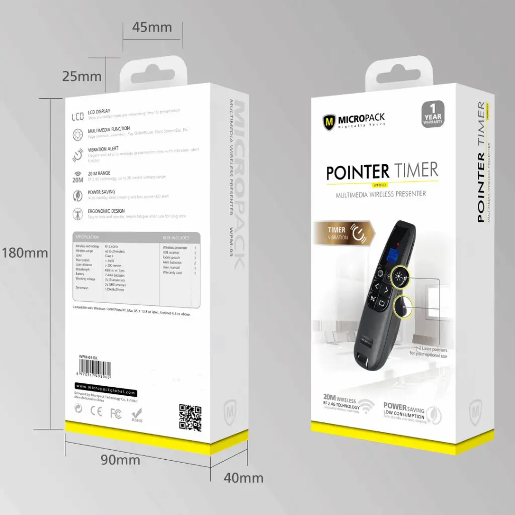 Micropack WPM-03 Multimedia Wireless Presenter