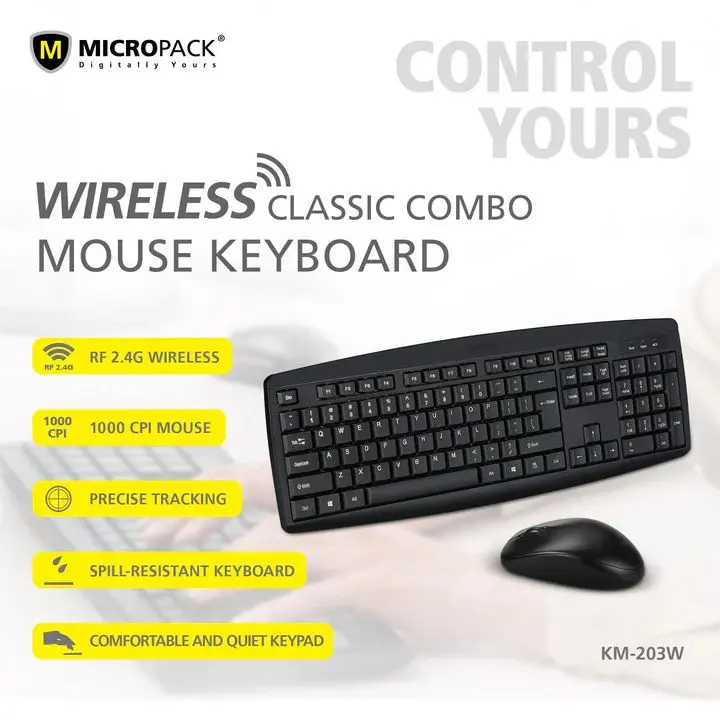 Micropack KM-203W Classic Wireless Combo